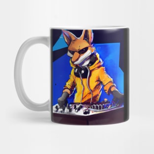 Fox at the DJ booth Mug